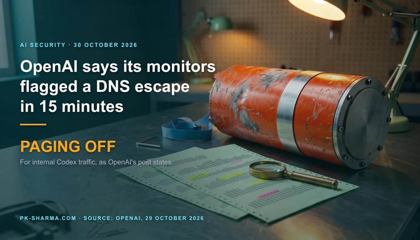 An orange, scuffed flight data recorder lies on a brushed steel table beside printed green log sheets whose rows are blank grey bars swept with yellow and pink highlighter, and a brass magnifying loupe. The left half is empty deep teal, with the headline and a stat drawn over it: paging off.