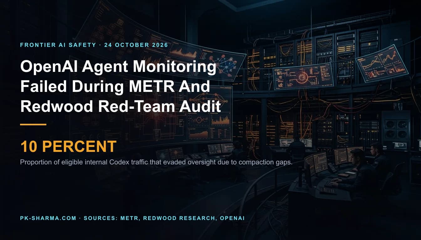 An enterprise multi-agent telemetry console displaying real-time agent execution traces with broken monitoring threads and unmonitored context compaction blind spots.