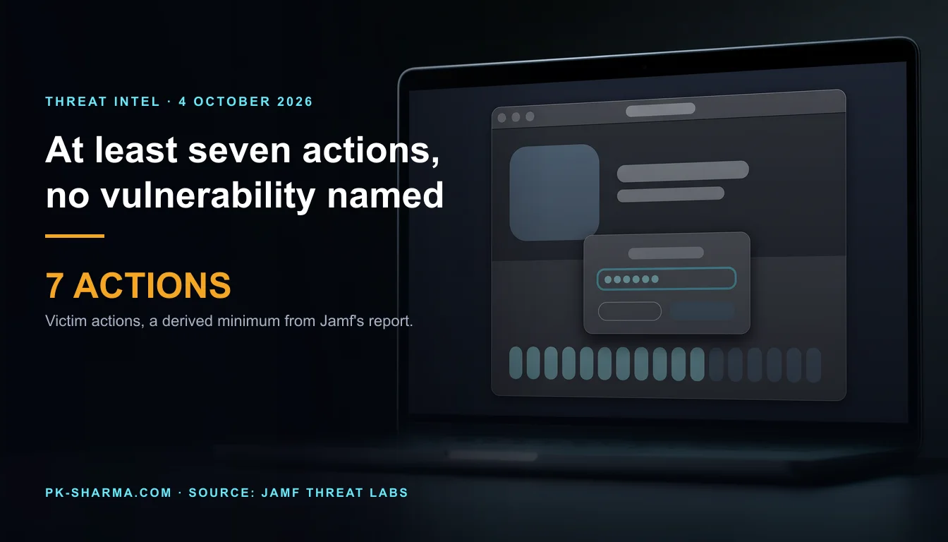 Editorial illustration for the briefing: At least seven victim actions, no named vulnerability: CloudSyncD launches on a typed password