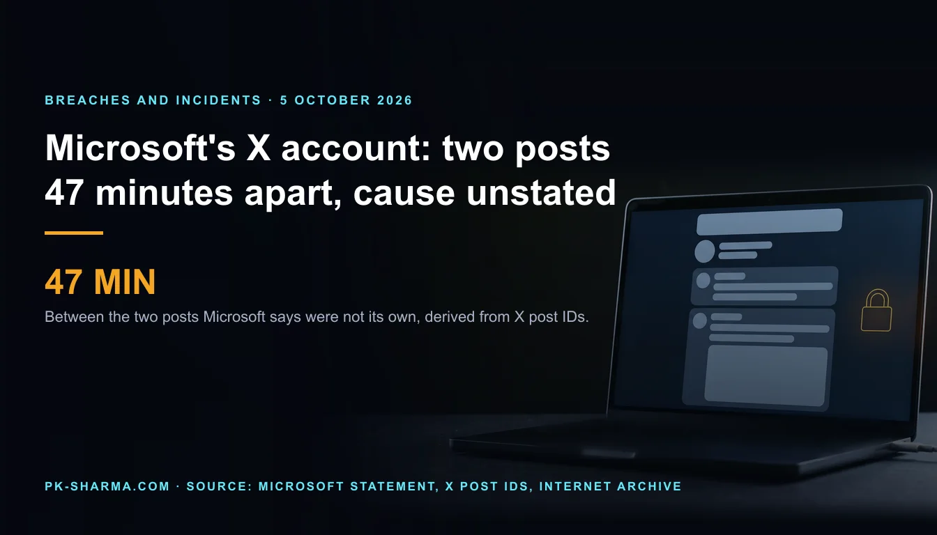 A matte black laptop on a dark desk, its screen showing a social feed made only of blank rounded cards and empty pills, with a thin hollow amber padlock outline beside the feed, to suggest a lock that is drawn but not engaged.