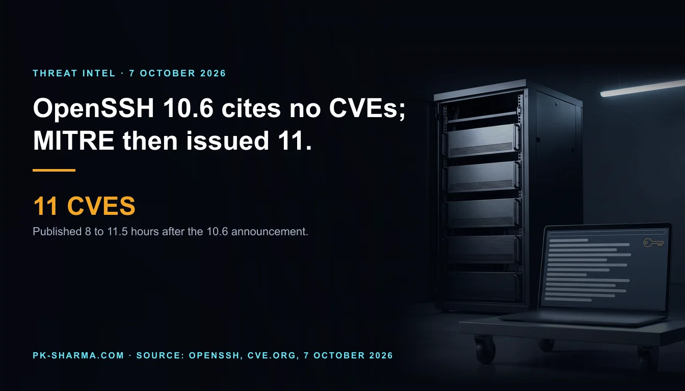 A dark server room with a tall black rack of five blank rackmount servers on the right and, in front of it, a laptop on a low steel cart whose screen shows a terminal window of thirteen empty grey lines with one small empty amber key outline in the top corner, to suggest a remote login with nothing filled in.